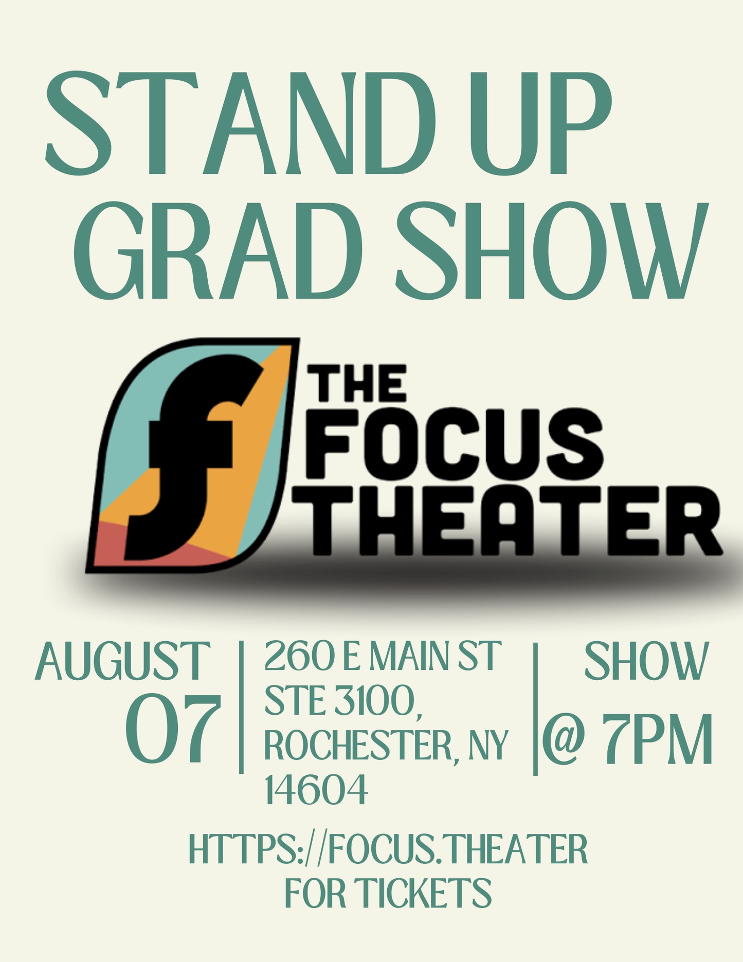 Stand Up Comedy Graduation Show - (8/7)