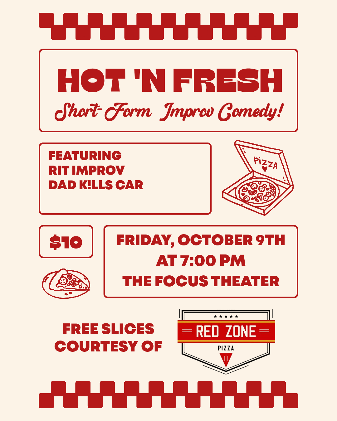 Hot 'n Fresh Improv Comedy Show - (10/9)