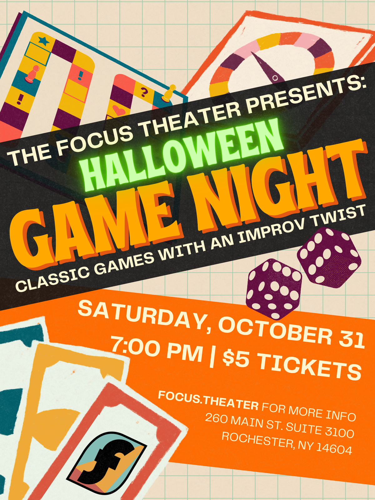 Halloween Improv Game Night - (10/31)